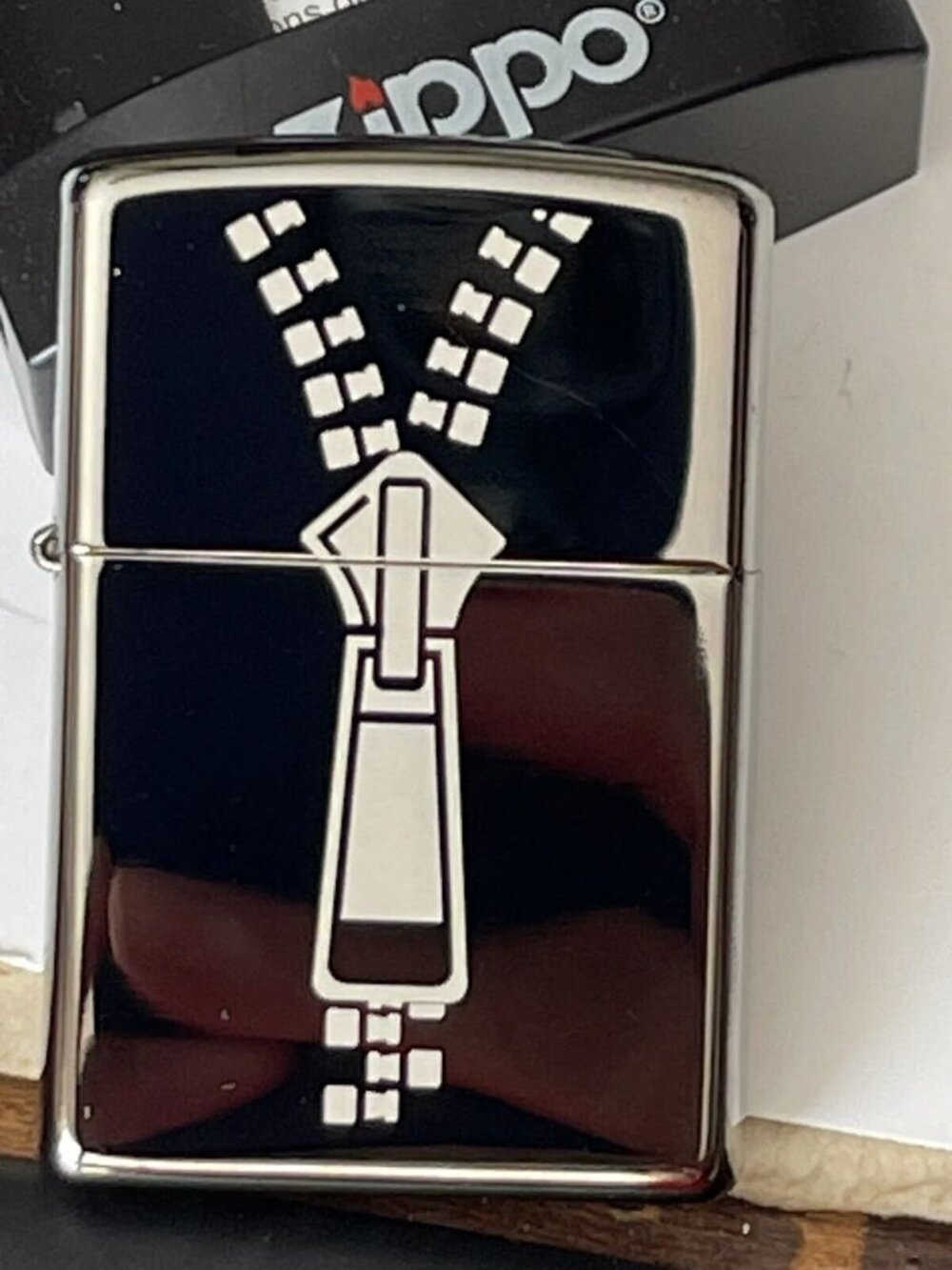 2006 Midnight Chrome Zipper Zippo Lighter